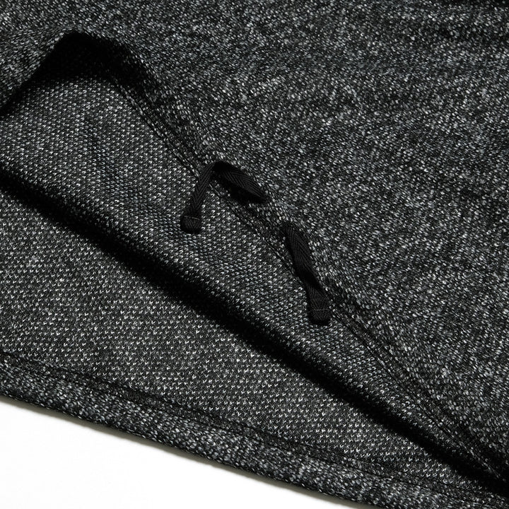 Engineered Garments - Zip Mock Neck - Charcoal Wool Poly Melange Knit - PS097