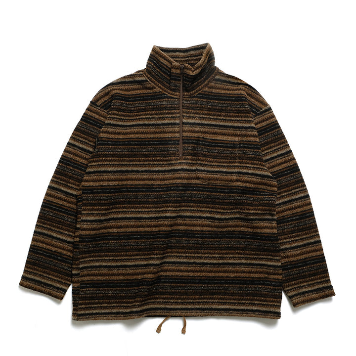 Engineered Garments - Zip Mock Neck - Fair Isle Stripe Sweater Knit - PS098