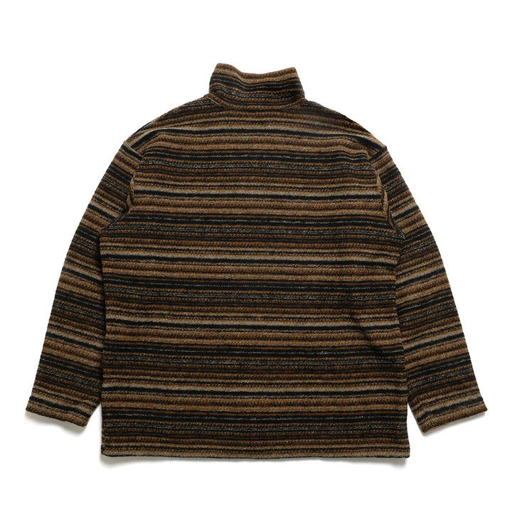 Engineered Garments - Zip Mock Neck - Fair Isle Stripe Sweater Knit - PS098