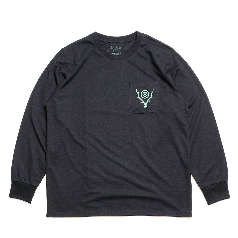 South2 West8 - L/S Round Pocket-Tee - Circle Horn - PU548 – Sun