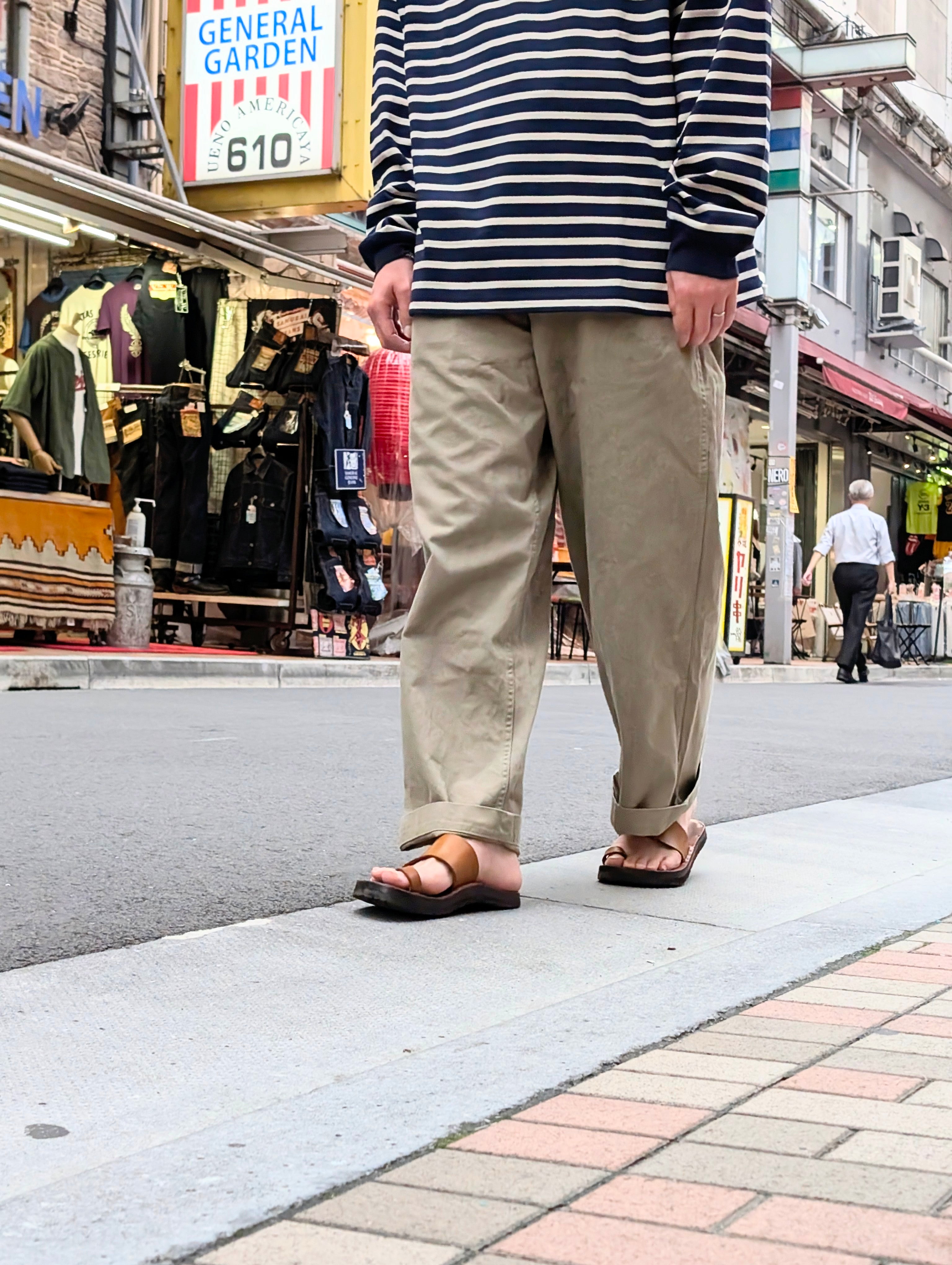 GOLD - SELVEDGE WEAPON WIDE TROUSERS - GL42426 – Sun House Online Store 〜  サンハウス オンラインストア 〜