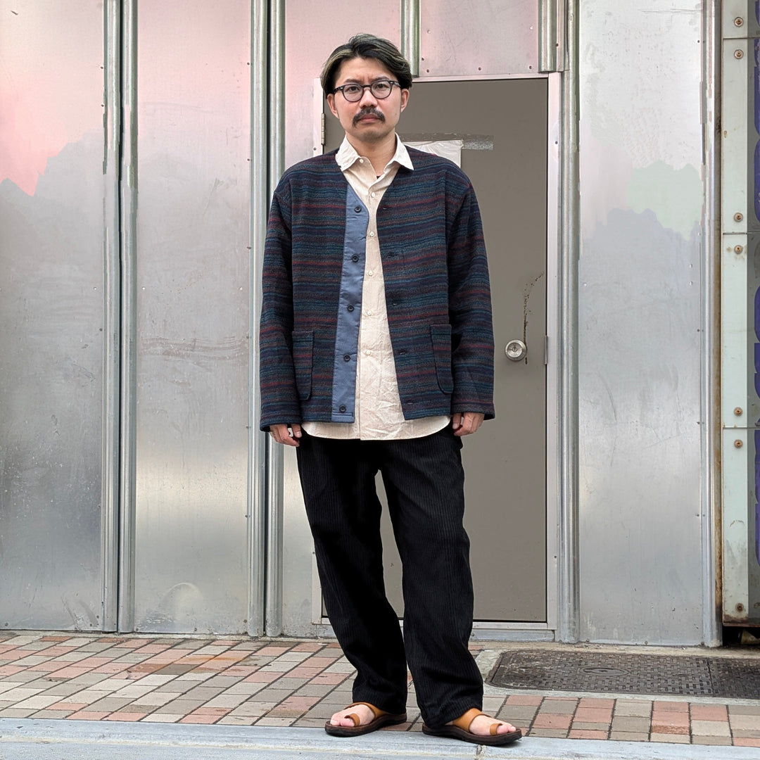 Engineered Garments - Knit Cardigan - Fair Isle Stripe Sweater Knit - PS091