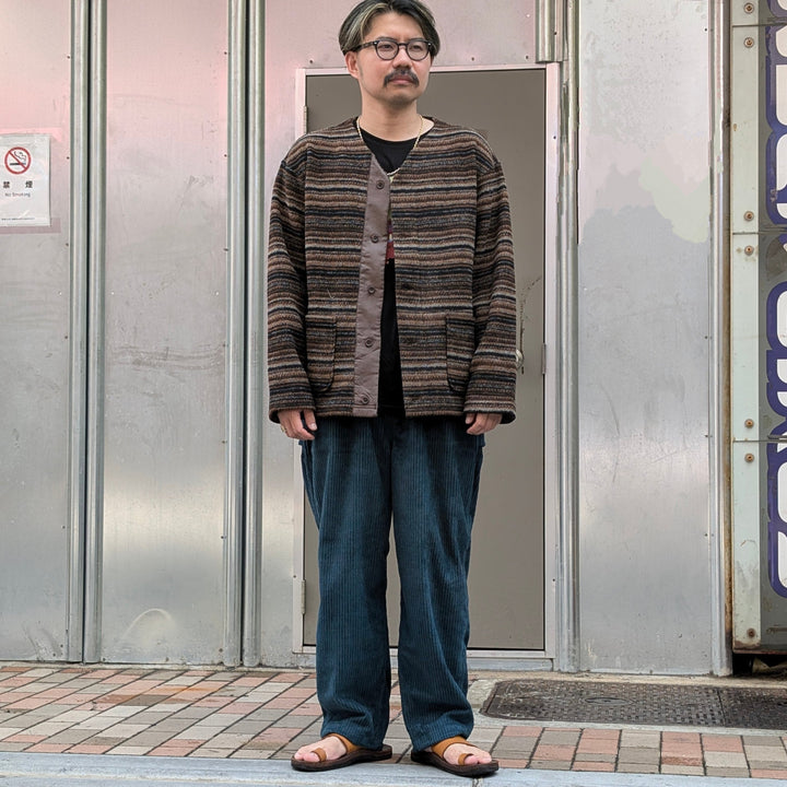 Engineered Garments - Knit Cardigan - Fair Isle Stripe Sweater Knit - PS091