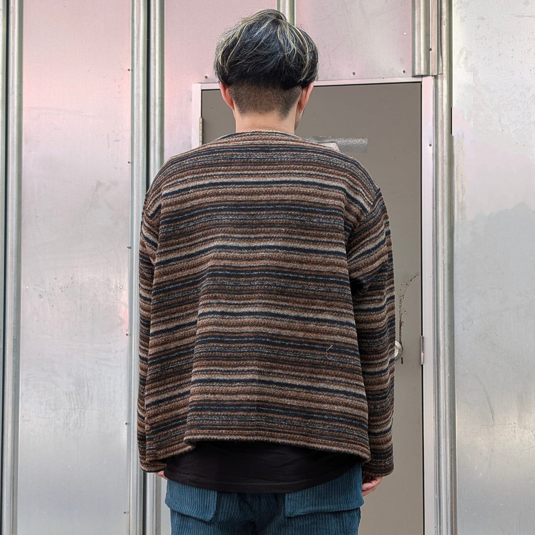 Engineered Garments - Knit Cardigan - Fair Isle Stripe Sweater Knit - PS091