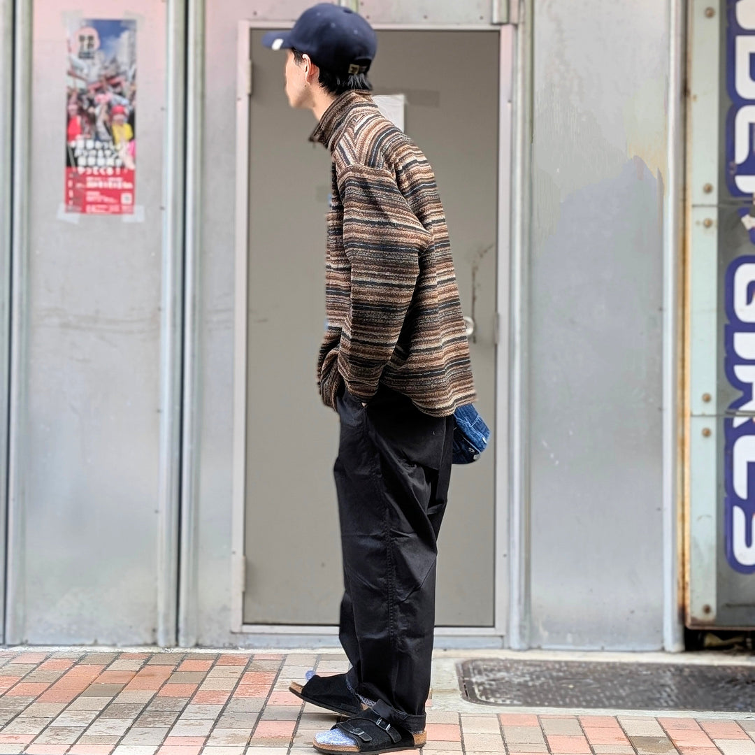 Engineered Garments - Zip Mock Neck - Fair Isle Stripe Sweater Knit - PS098