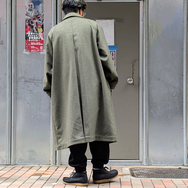 FRANK LEDER - Military Green Wool Long Coat - FL-022014