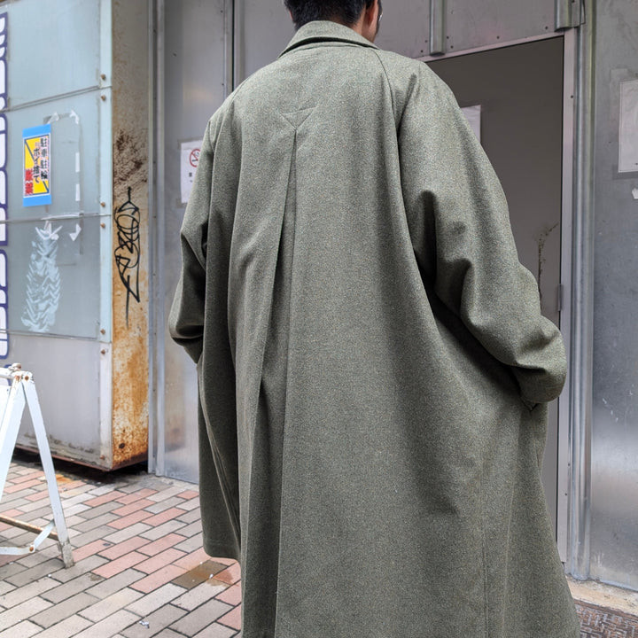 FRANK LEDER - Military Green Wool Long Coat - FL-022014