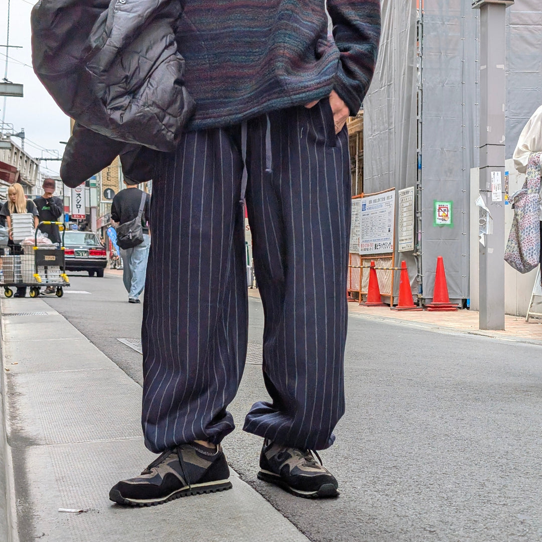 JUNYA WATANABE MAN - Striped Wool Jersey Pants - WN-T016-051