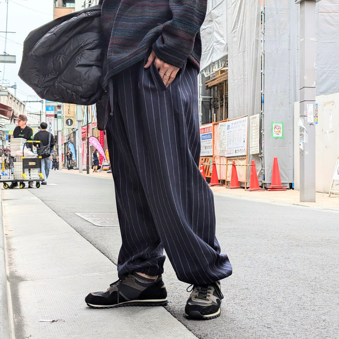 JUNYA WATANABE MAN - Striped Wool Jersey Pants - WN-T016-051