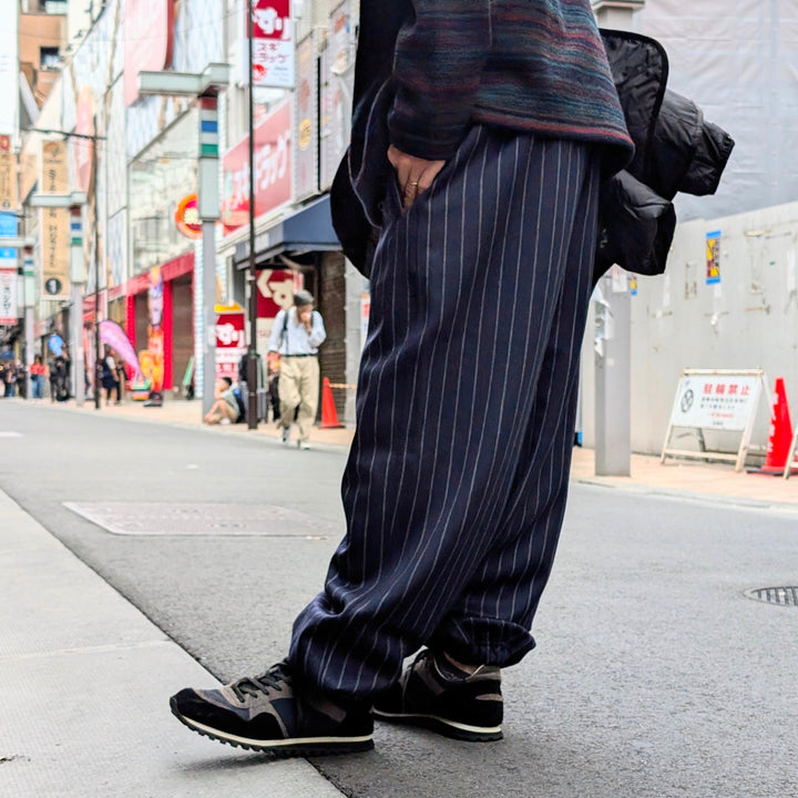 JUNYA WATANABE MAN - Striped Wool Jersey Pants - WN-T016-051