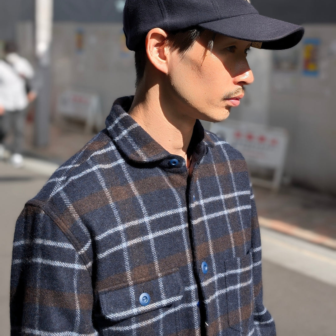 JUNYA WATANABE MAN - Wool Ester Tweed Check Shirt - WN-B025-051