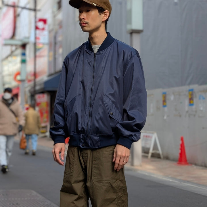 【1/2発売】KAPTAIN SUNSHINE - USA Cotton Satin Flight Jacket - KS25SJK13