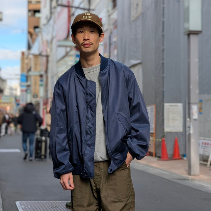 【1/2発売】KAPTAIN SUNSHINE - USA Cotton Satin Flight Jacket - KS25SJK13