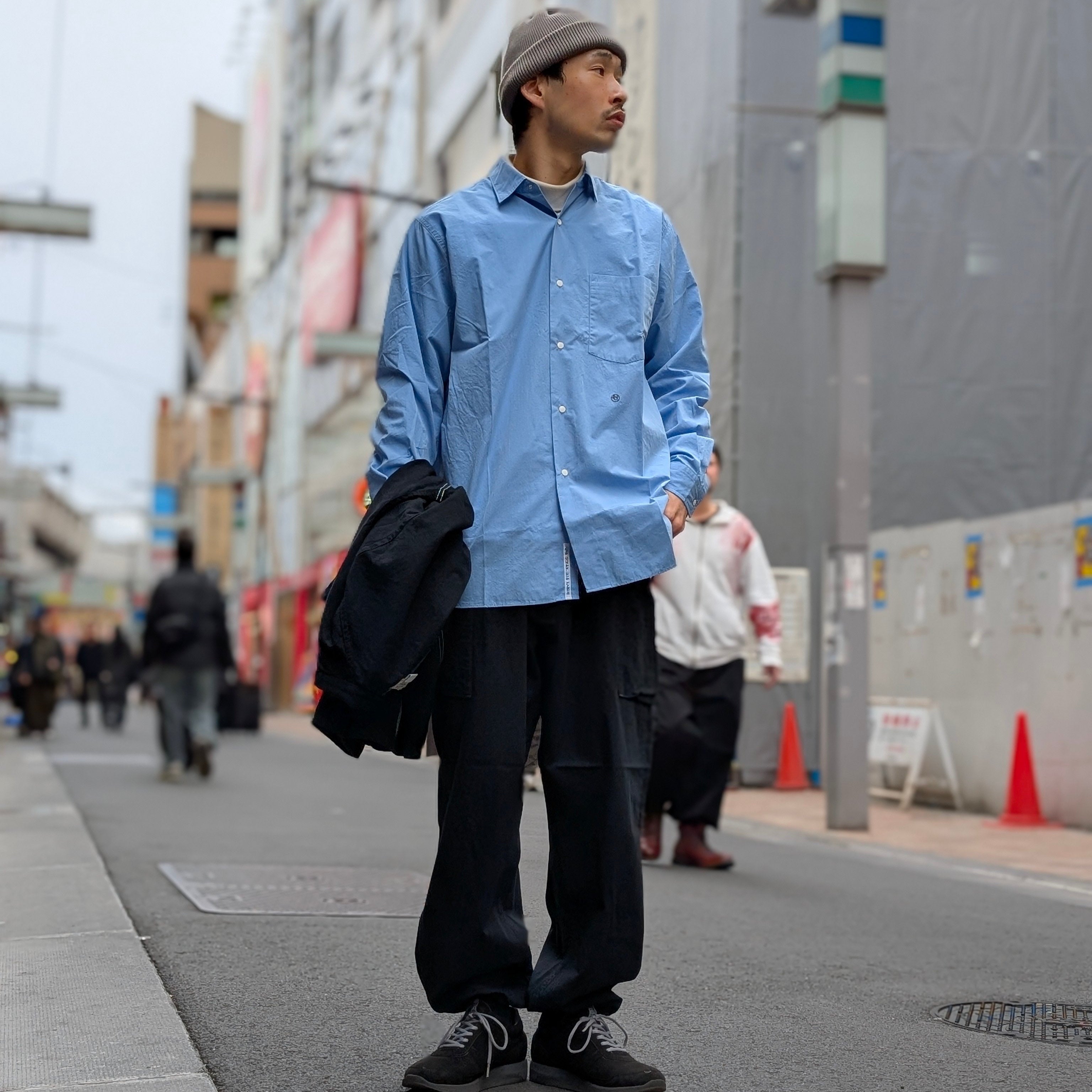 nanamica - Regular Collar Wind Shirt - SUGS400 – Sun House Online