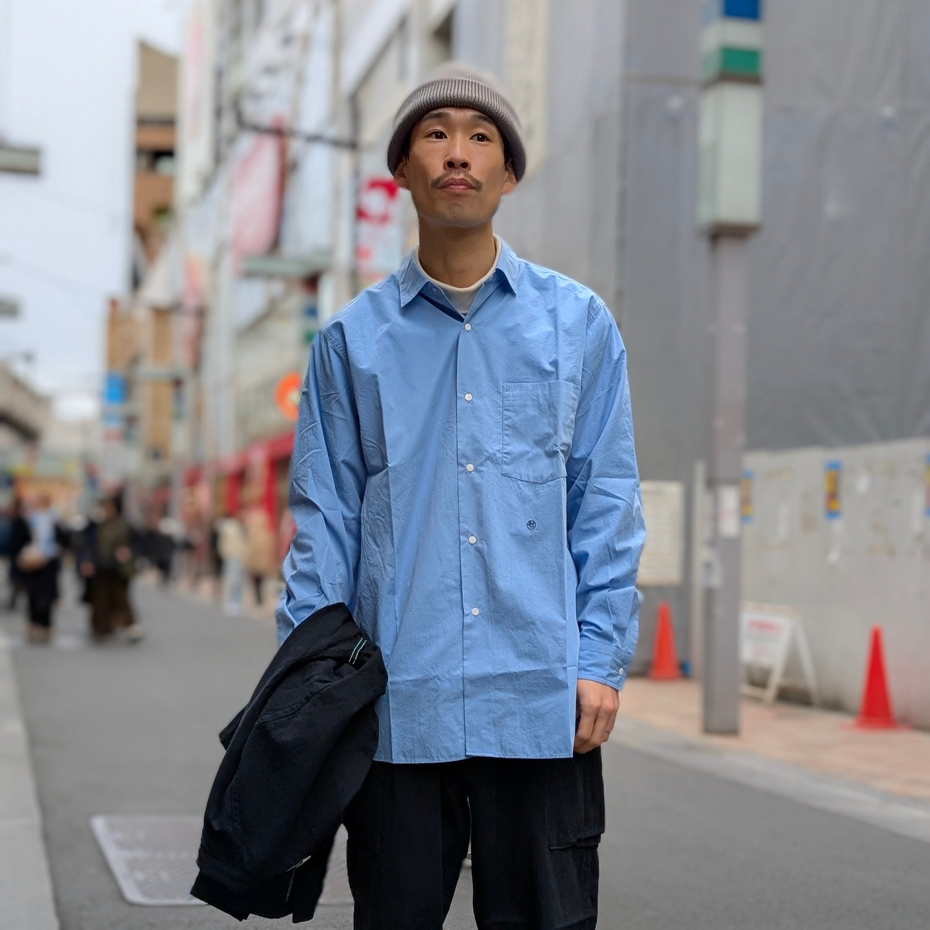 nanamica - Regular Collar Wind Shirt - SUGS400 – Sun House Online
