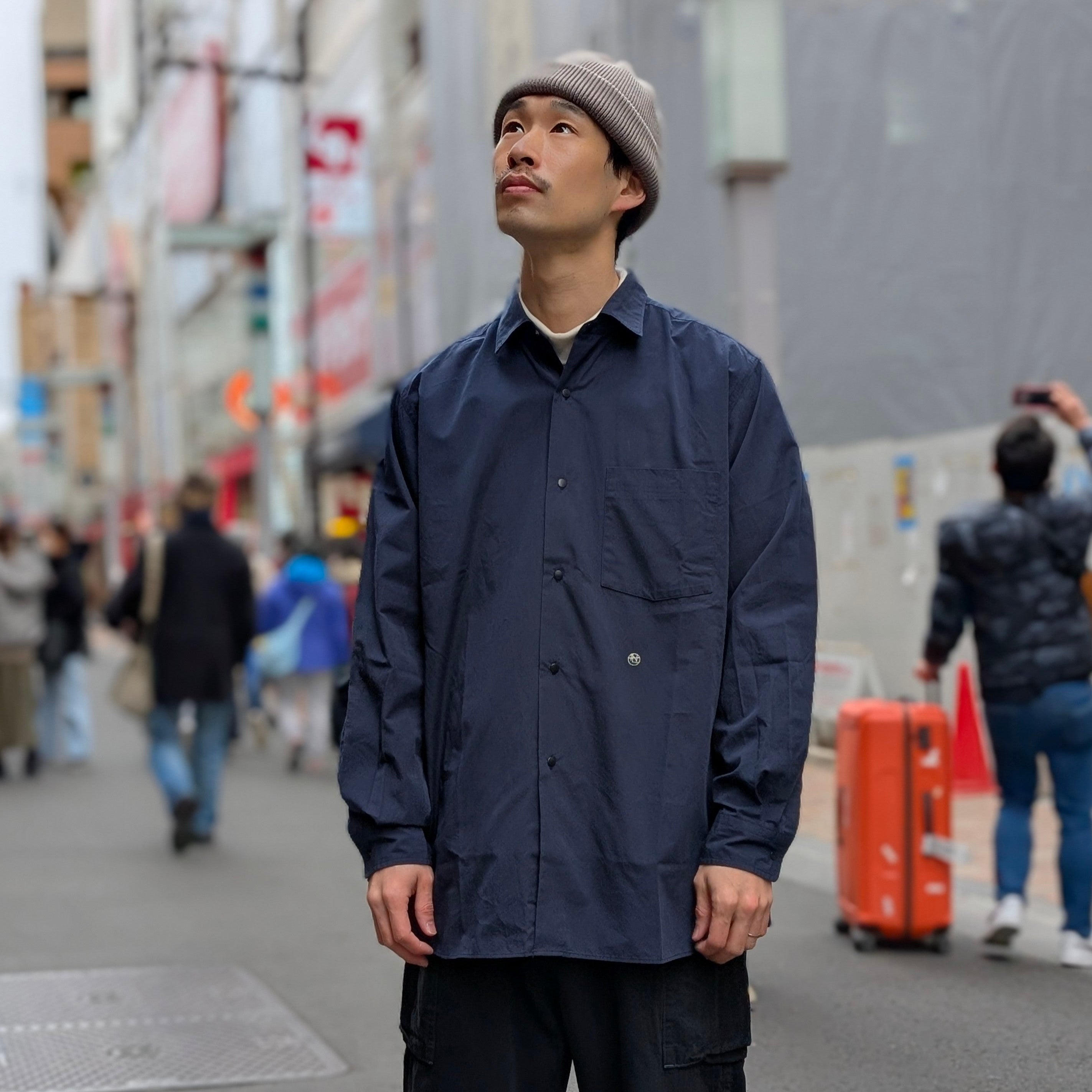 nanamica - Regular Collar Wind Shirt - SUGS400 – Sun House Online