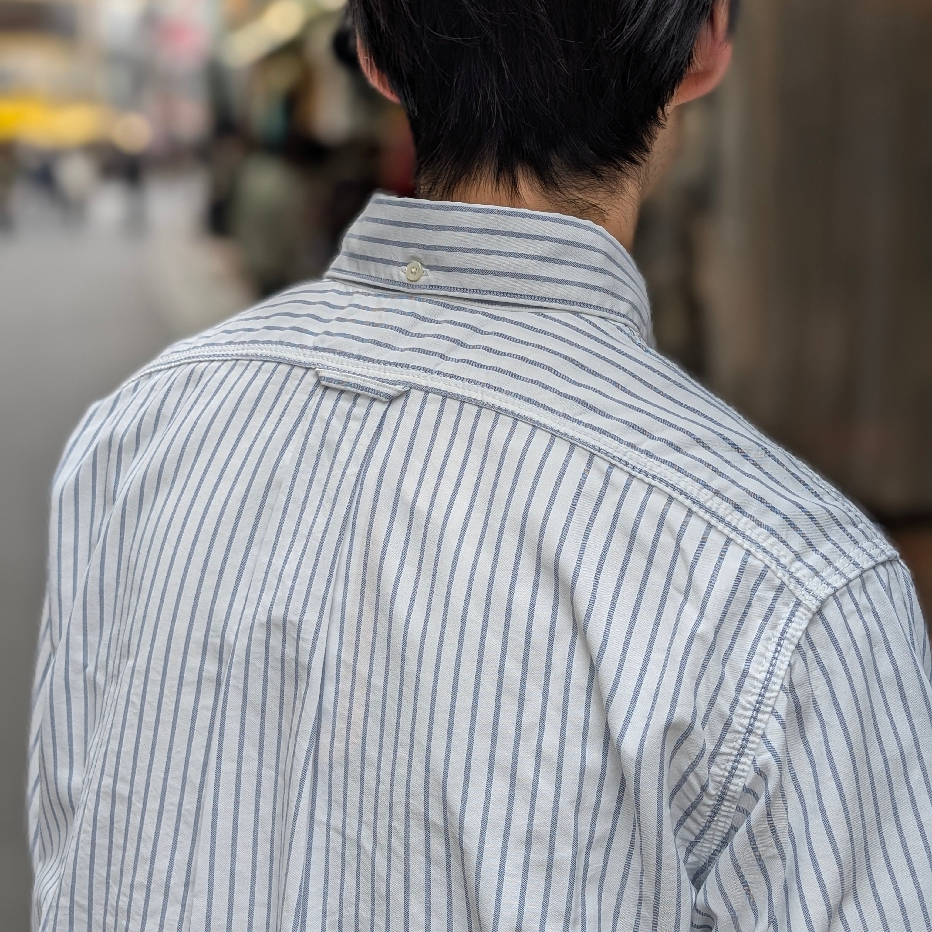 nanamica - Button Down Stripe Wind Shirt - S25SG090 – Sun House