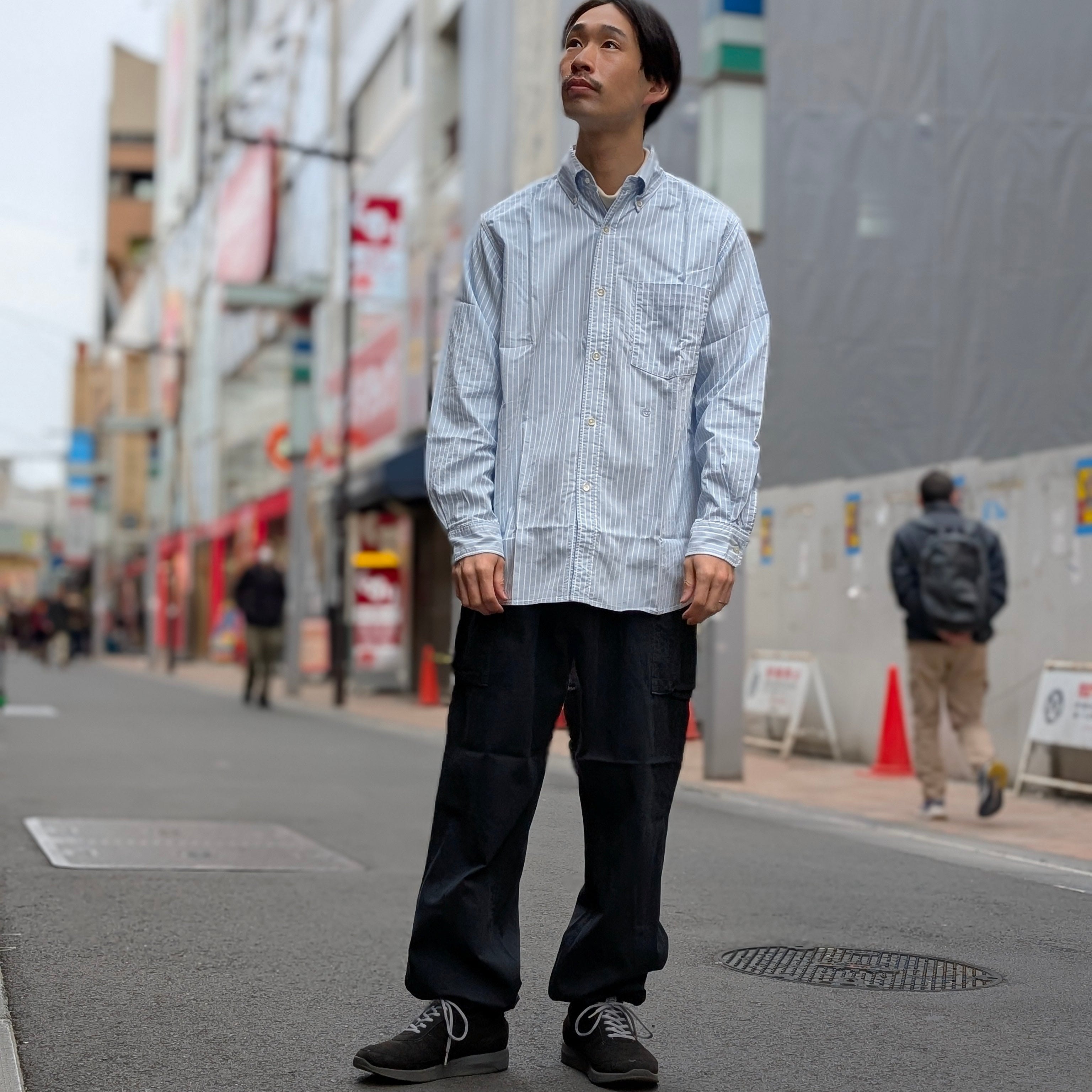 nanamica - Button Down Stripe Wind Shirt - S25SG090 – Sun House