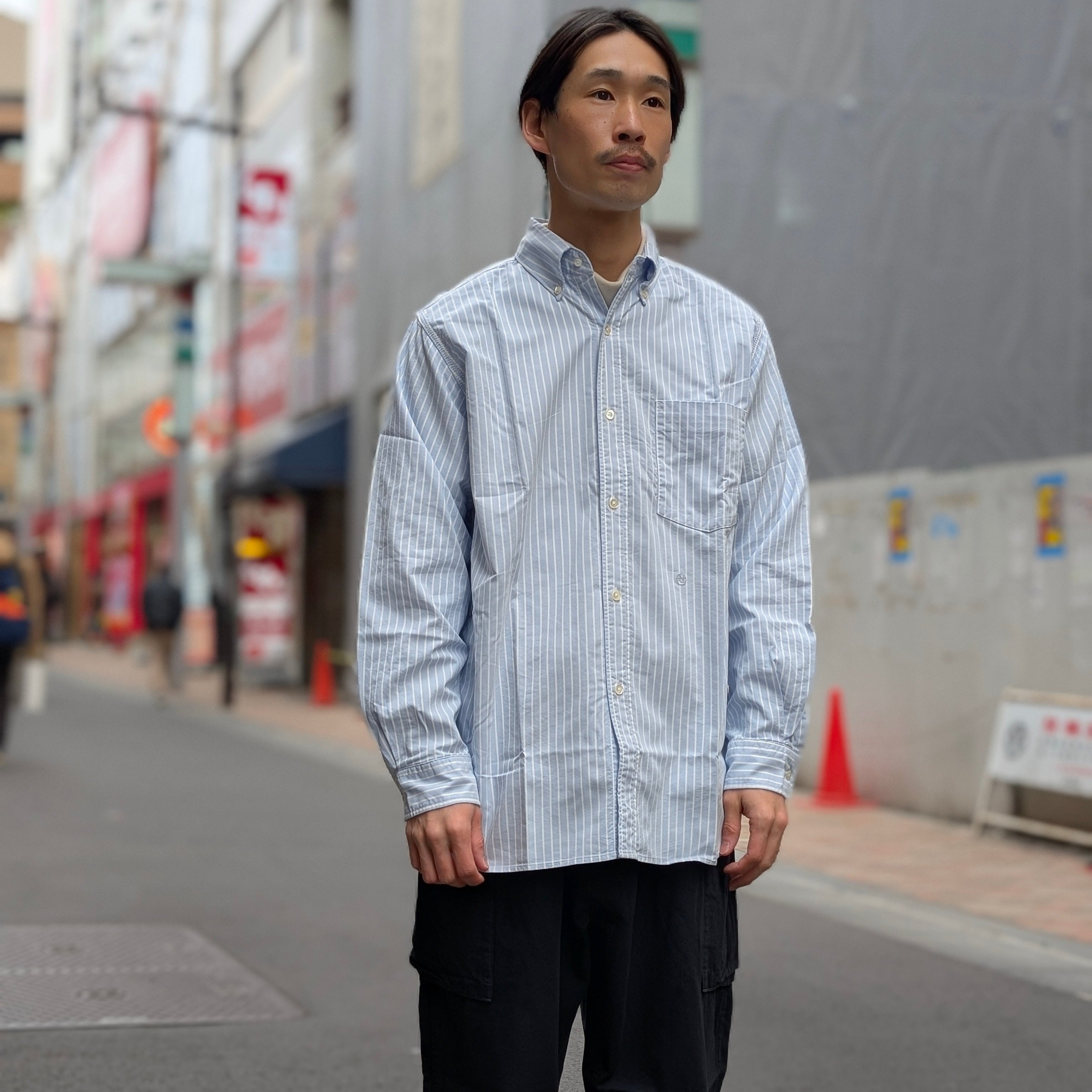 nanamica - Button Down Stripe Wind Shirt - S25SG090 – Sun House