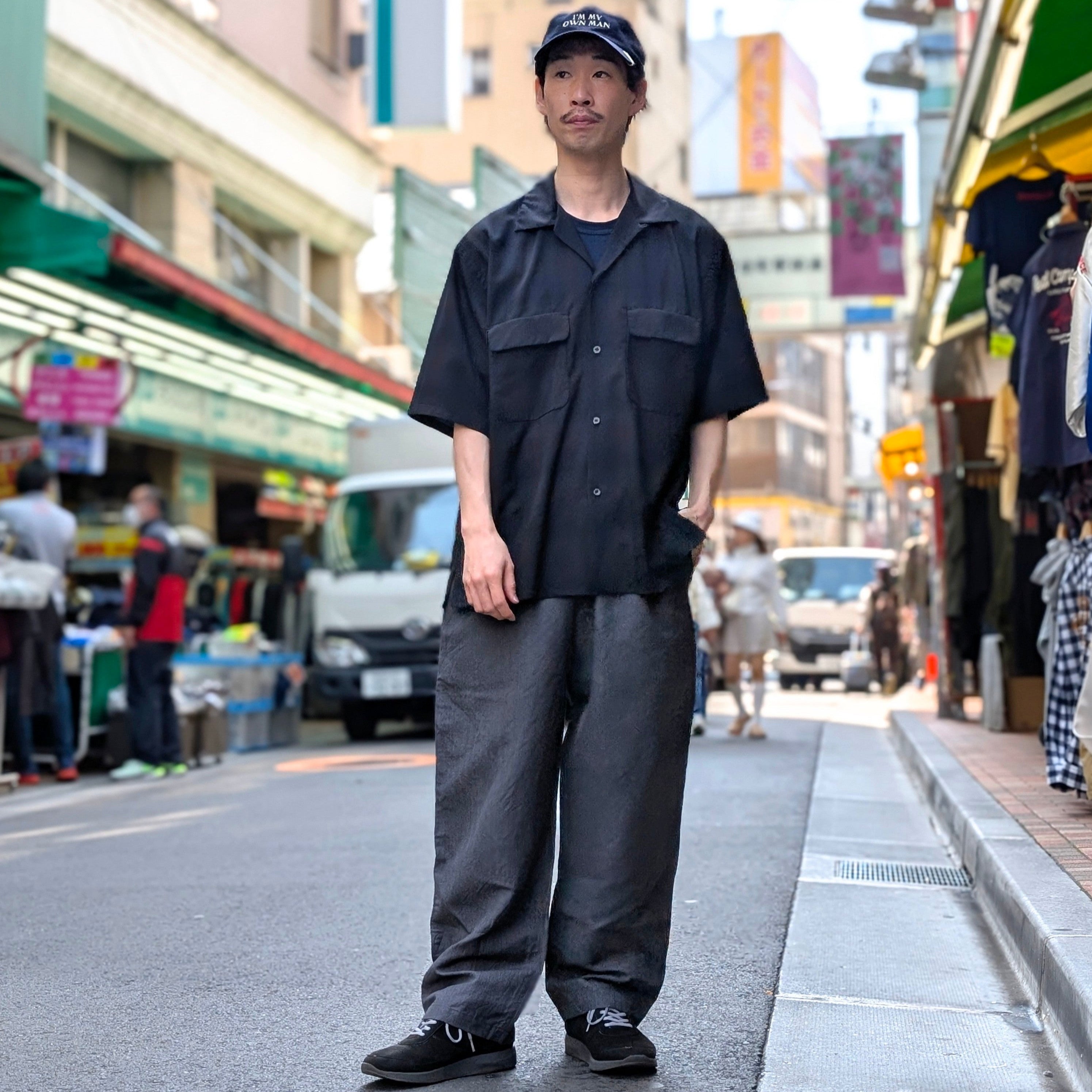 GOLD - LINEN × WOOL TROPICAL 1TUCK EASY PANTS - GL42506-115 – Sun