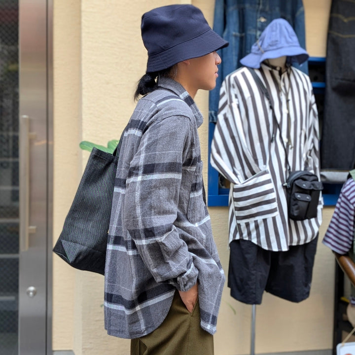 Engineered Garments - Work Shirt - Cotton Brushed Big Plaid - RV019