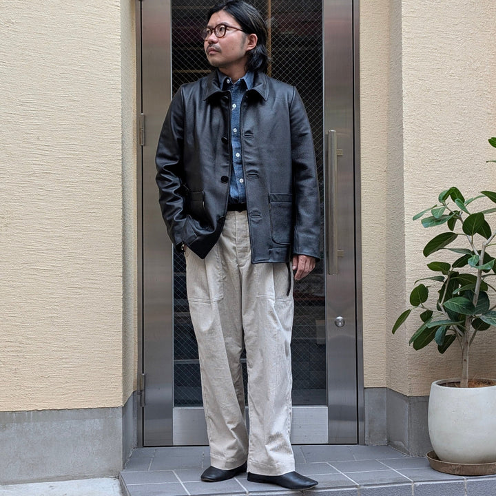 FRANK LEDER - Organic Dyed Buffalo Leather Jacket - FL-0522007