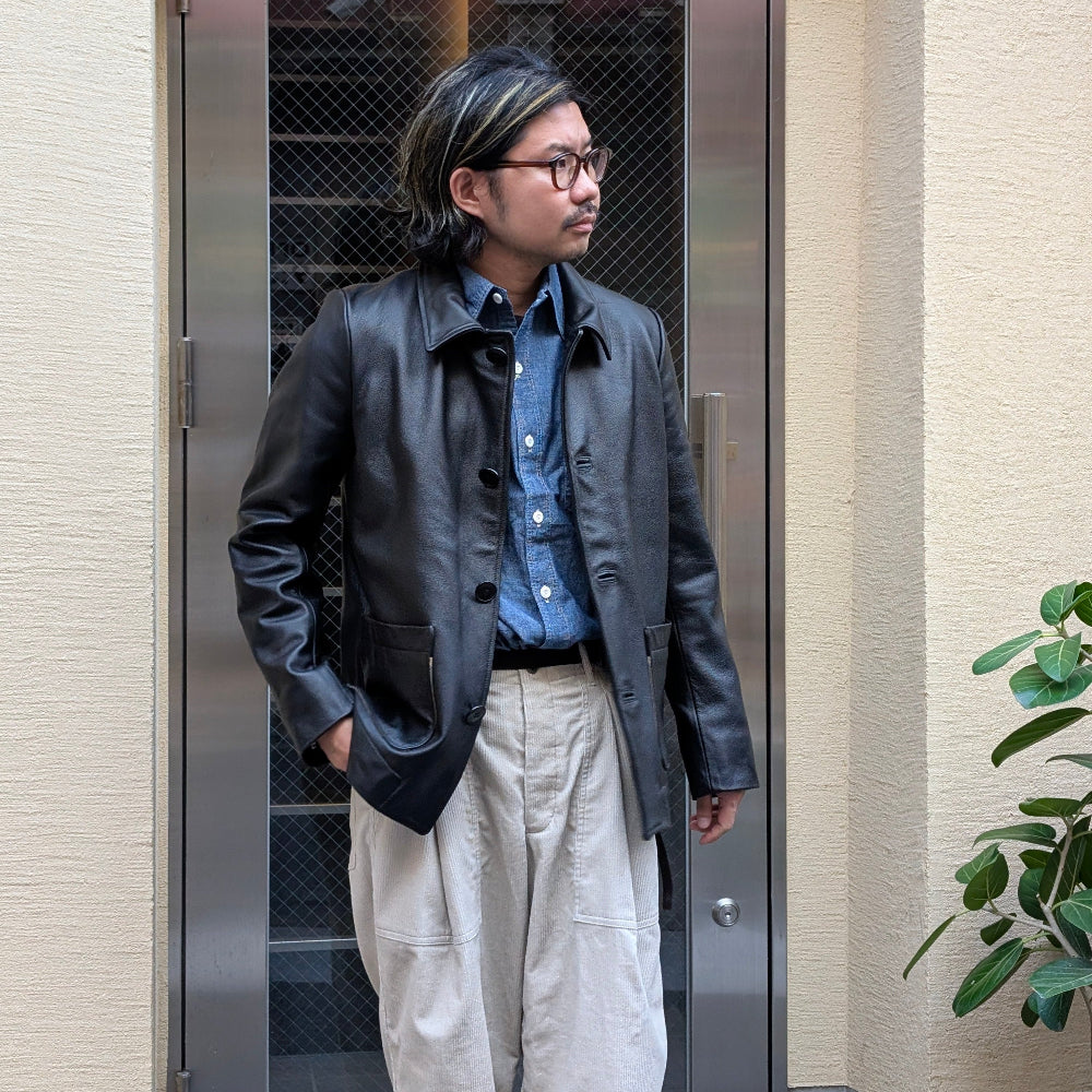 FRANK LEDER - Organic Dyed Buffalo Leather Jacket - FL-0522007