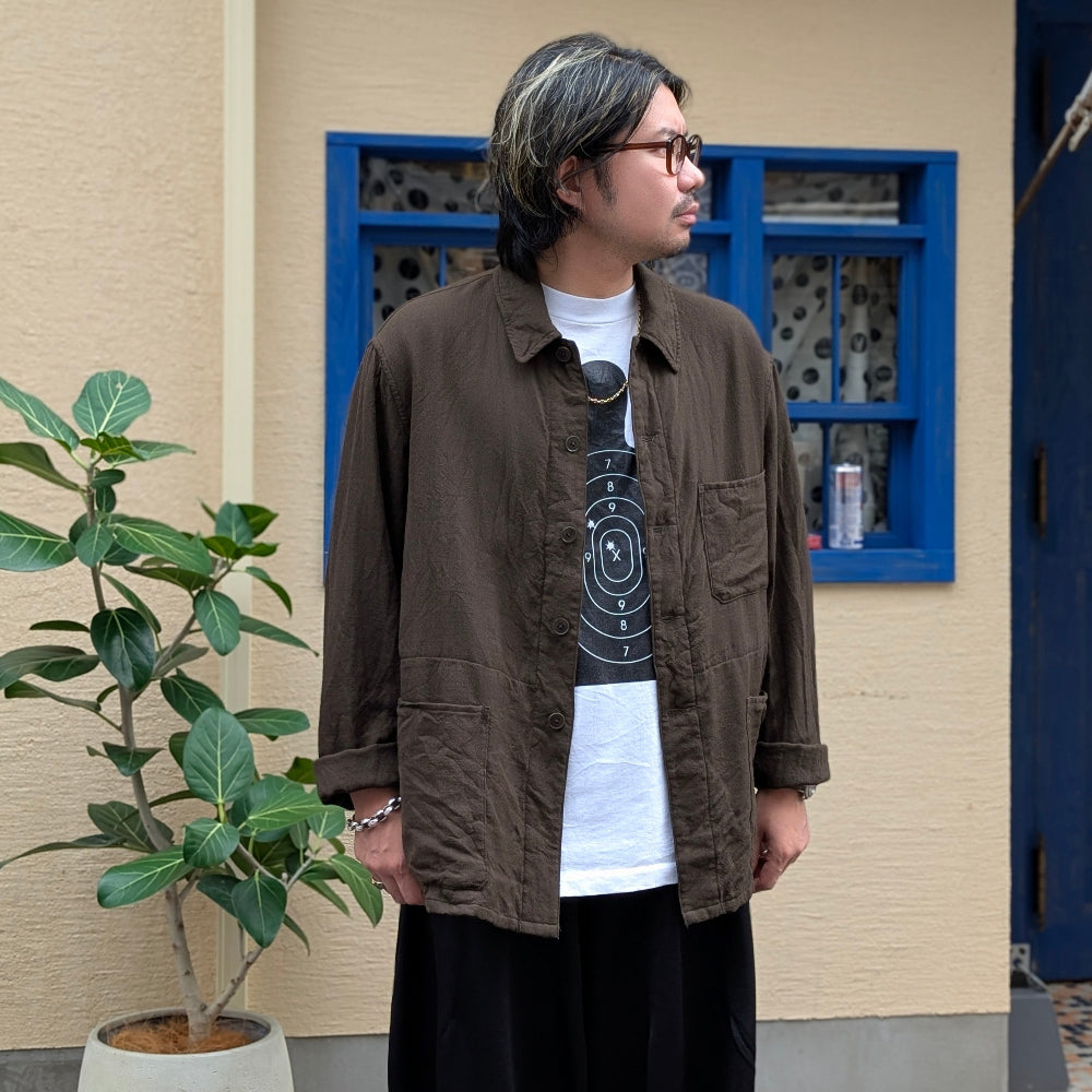 KAPTAIN SUNSHINE - Wool Gauze Work Shirt Jacket - KS25FJK12