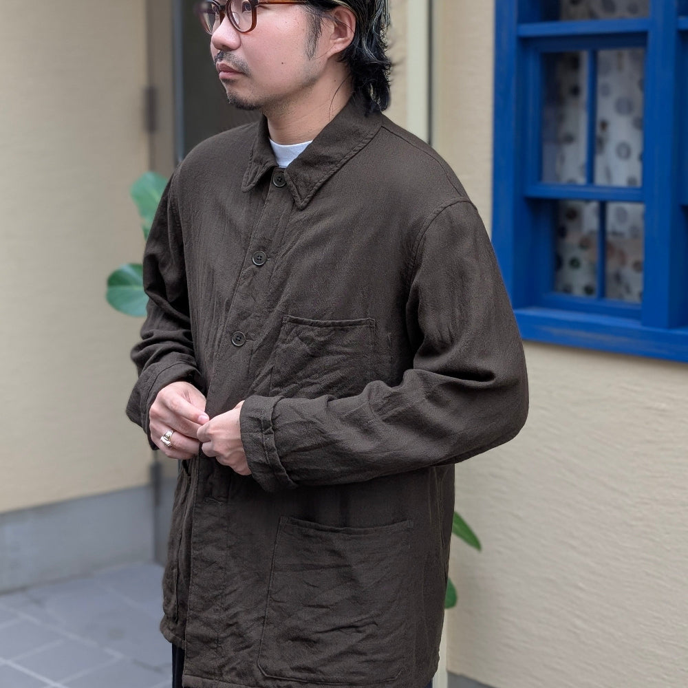KAPTAIN SUNSHINE - Wool Gauze Work Shirt Jacket - KS25FJK12