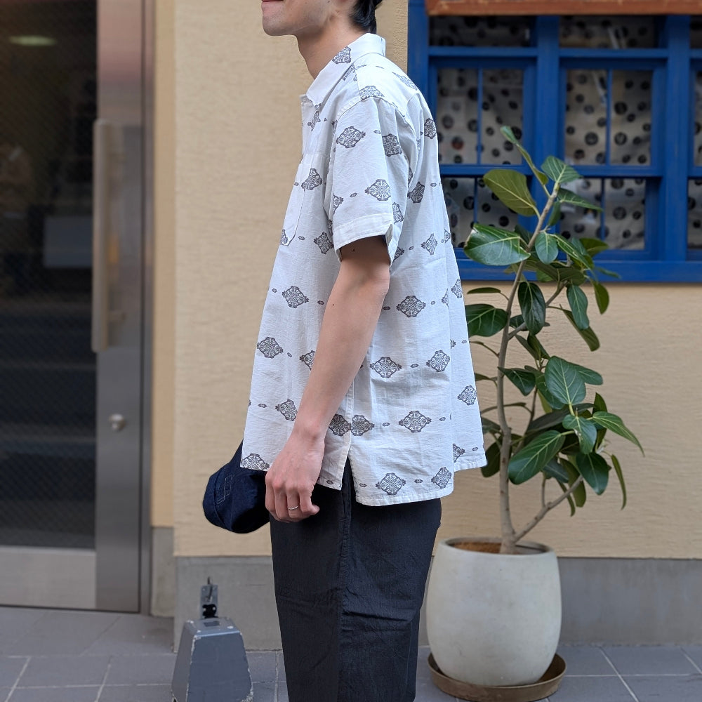 Engineered Garments - Camp Shirt - Cotton Ikat Print - SW016