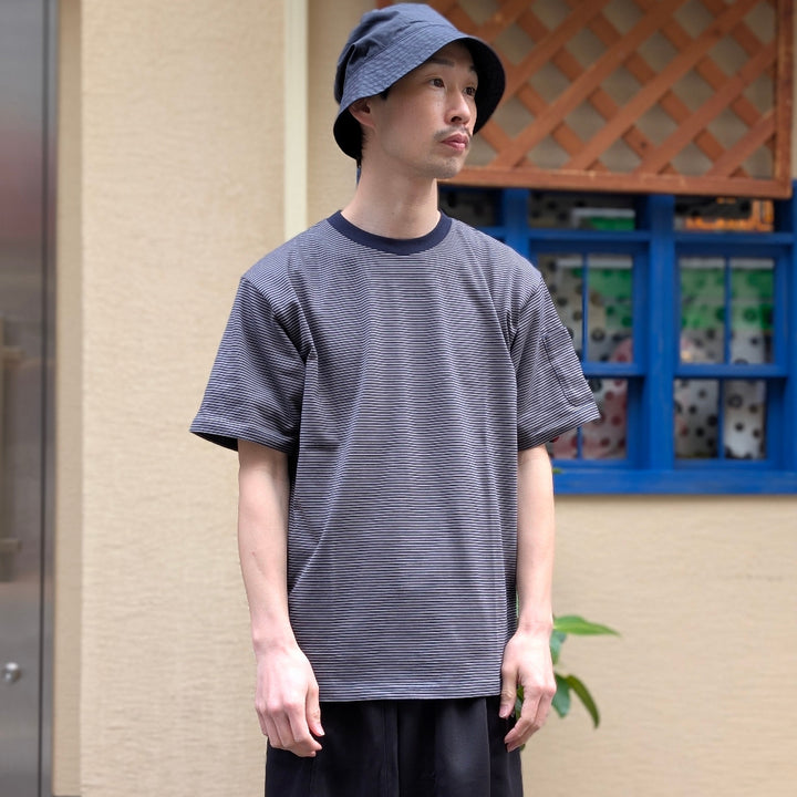 Needles  - S/S Crew Neck Tee - Cotton Stripe Jersey  - SX446