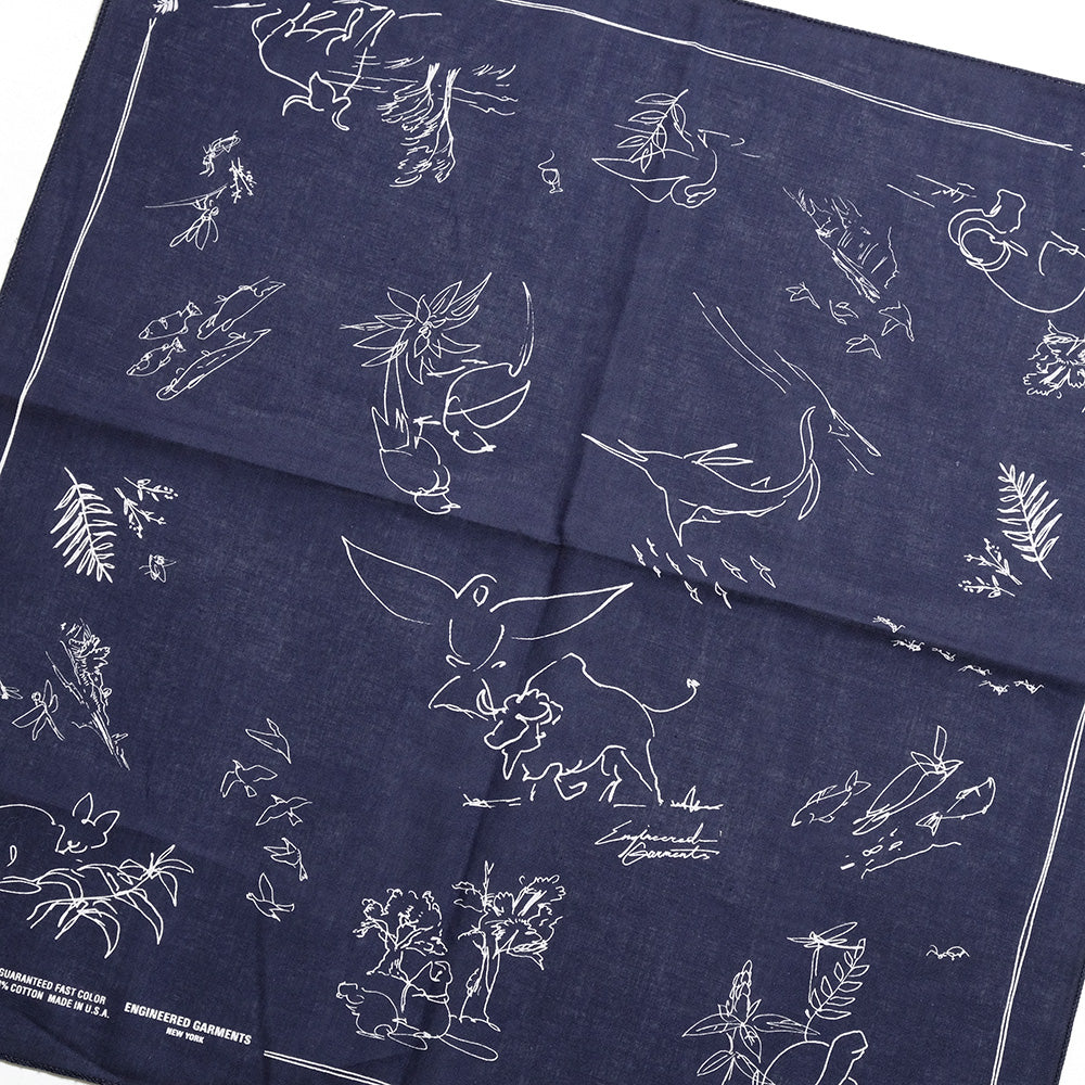 Engineered Garments - Printed Bandana - Animal - QT291A/QT292A