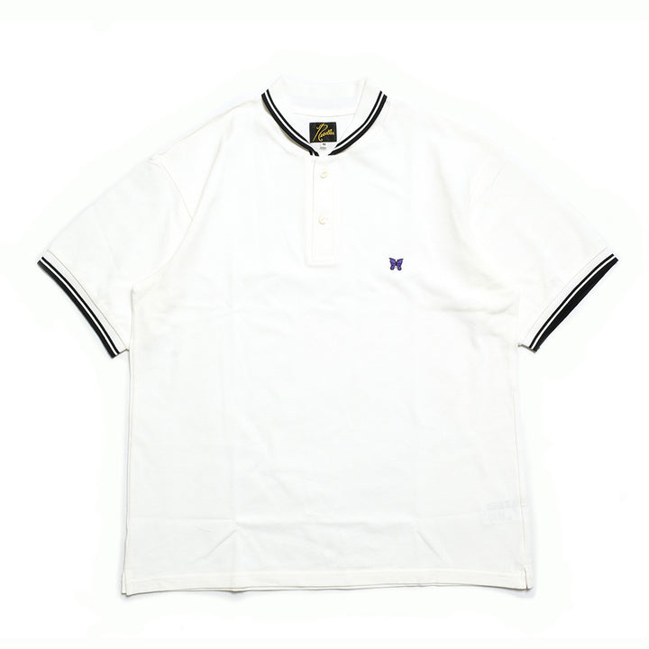 Needles  - Shawl Collar S/S Polo - Cotton Pique - QV354