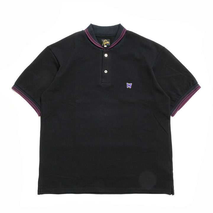 Needles  - Shawl Collar S/S Polo - Cotton Pique - QV354