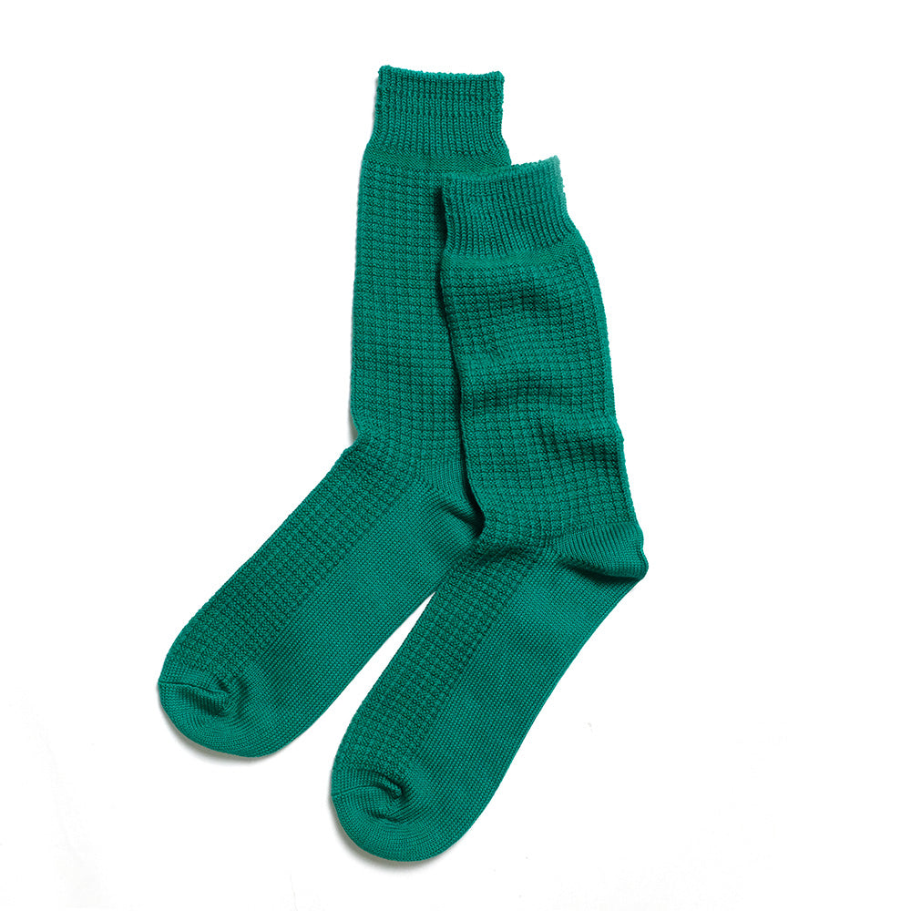 ROTOTO - COTTON WAFFLE CREW SOCK - R1110-202