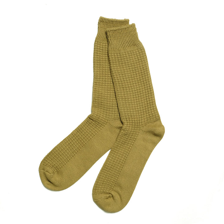 ROTOTO - COTTON WAFFLE CREW SOCKS - R1110-202