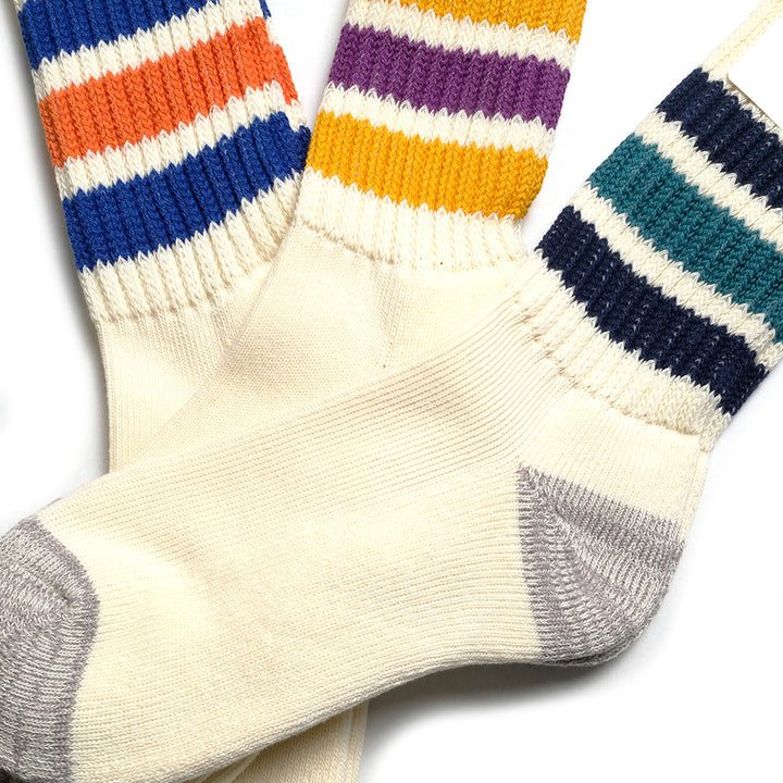 ROTOTO - COARSE RIBBED OLD SCHOOL CREW SOCKS - R1255-202