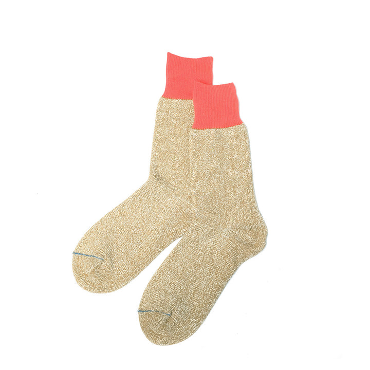 RoToTo - DOUBLE FACE CREW SOCKS SILK ＆ COTTON - R1515-241