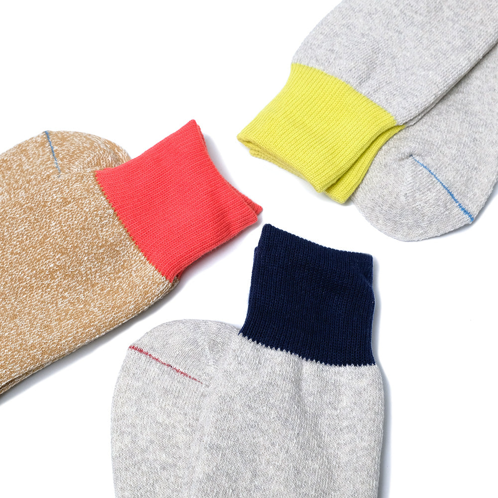 RoToTo - DOUBLE FACE CREW SOCKS SILK ＆ COTTON - R1515-241