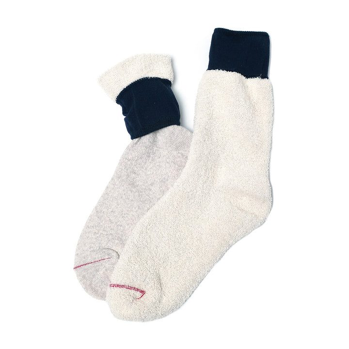 RoToTo - DOUBLE FACE CREW SOCKS SILK ＆ COTTON - R1515-241