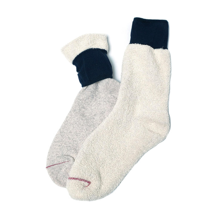 ROTOTO - DOUBLE FACE CREW SOCKS SILK ＆ COTTON - R1515-241