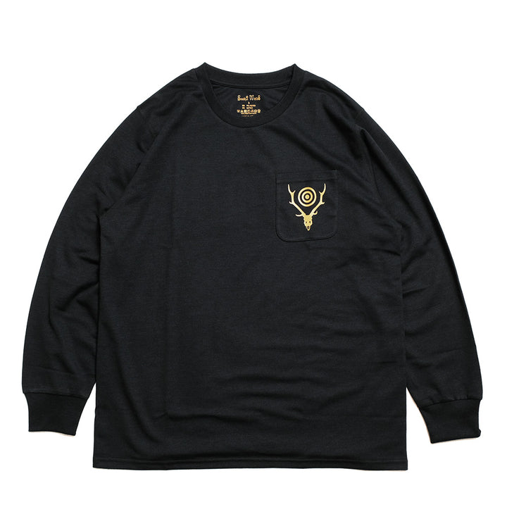 South2 West8 - L/S Round Pocket-Tee - Circle Horn - RW658