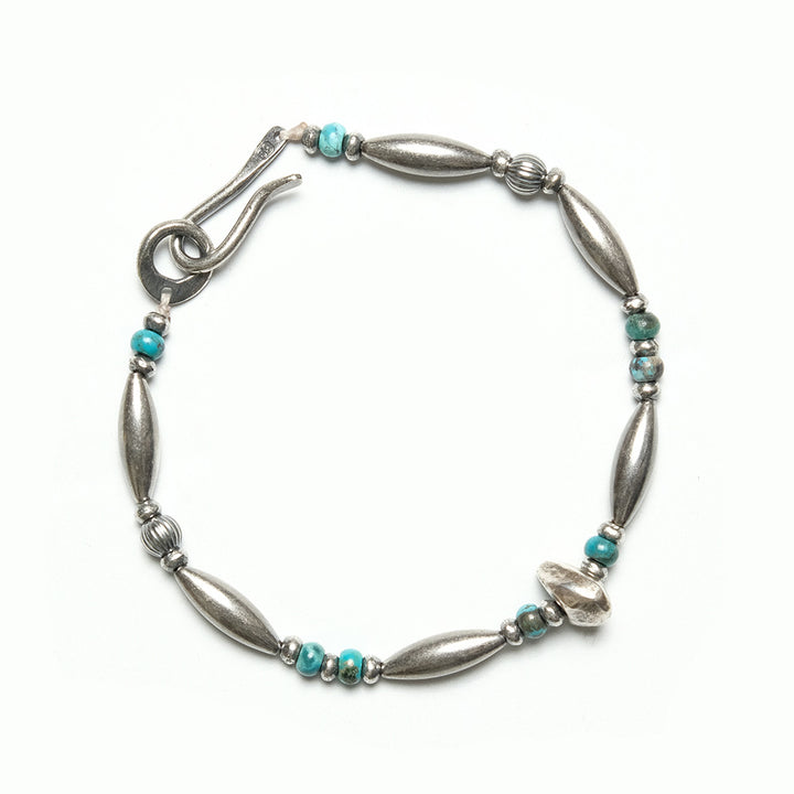 【SUN HOUSE -  Exclusive】SunKu - Pipe Beads Bracelet - Turquoise - SKSH24-01