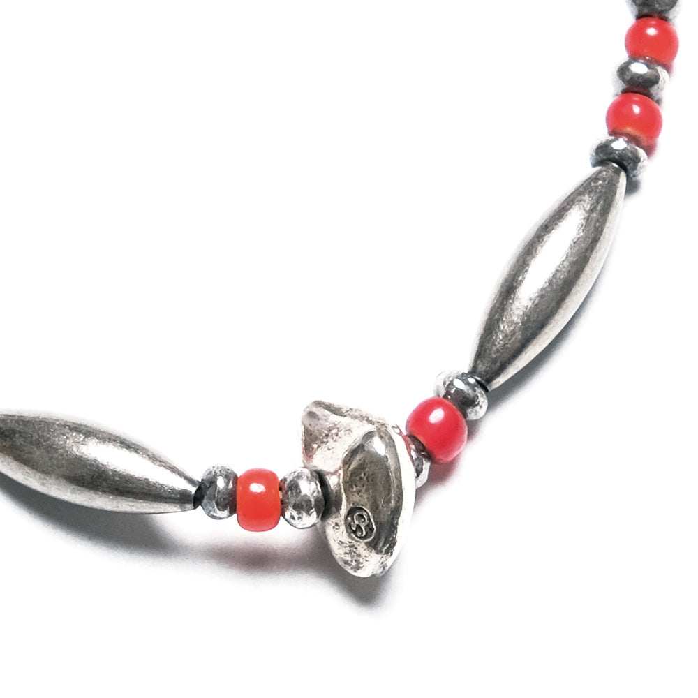 【SUN HOUSE -  Exclusive】SunKu - Pipe Beads Bracelet - Red - SKSH24-02