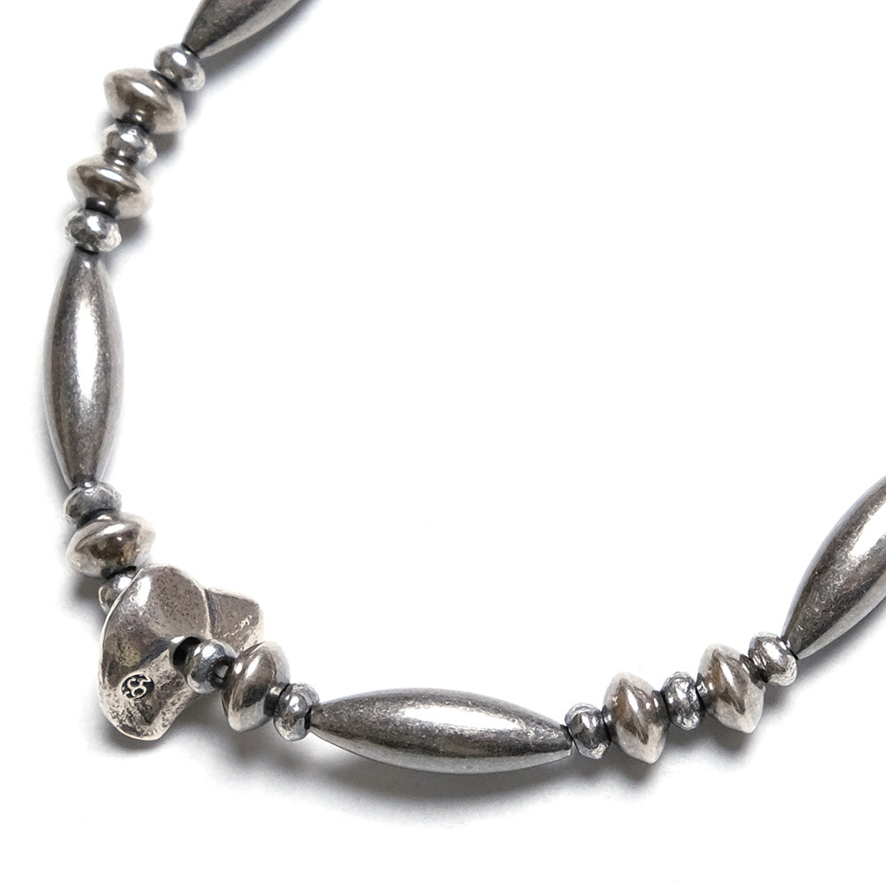 【SUN HOUSE 別注】SunKu - Pipe Beads Bracelet - Silver - SKSH24-03