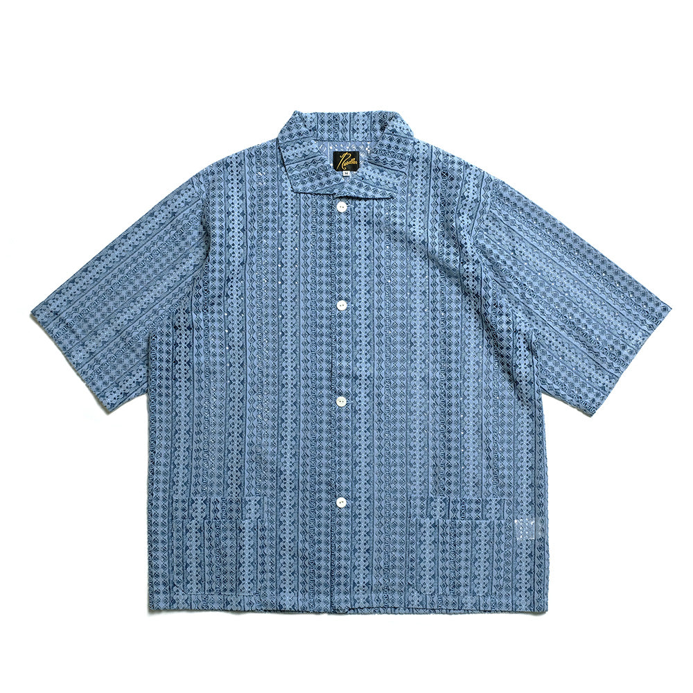 Needles - S/S Widespread Collar Shirt - Raschel Lace - SX284 – Sun
