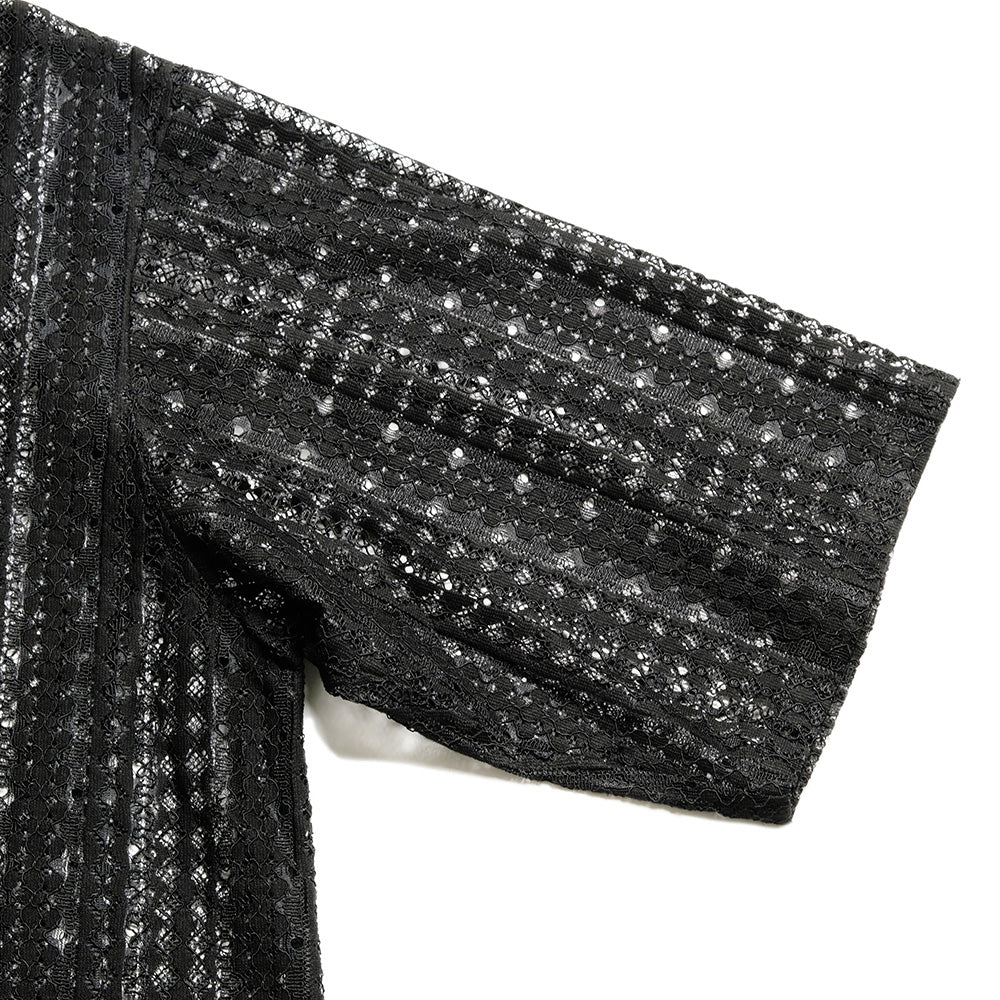 Needles - S/S Widespread Collar Shirt - Raschel Lace - SX284