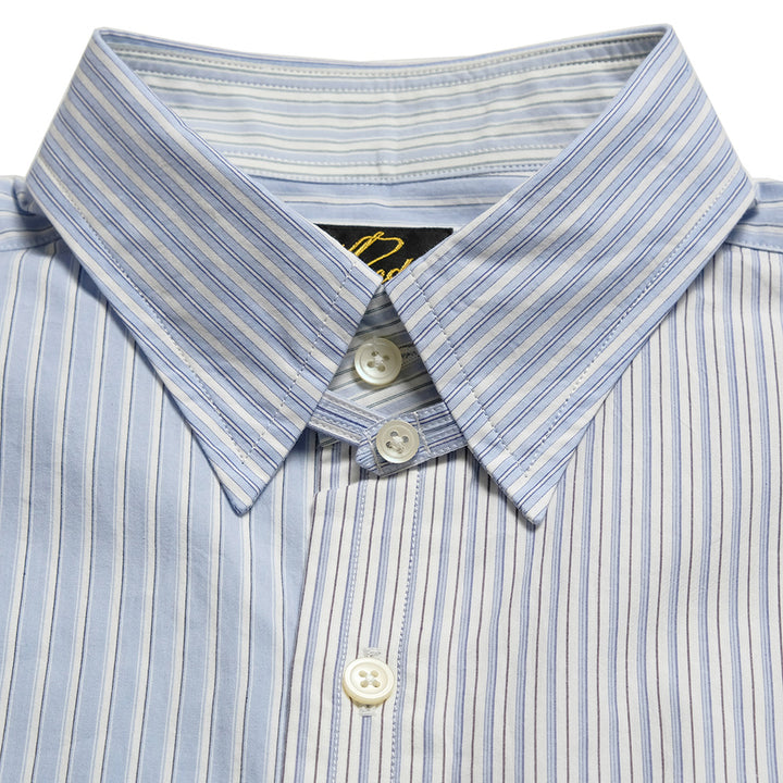 Needles - Combo Tab Collar Shirt - Cotton Typewriter Stripe - SX298
