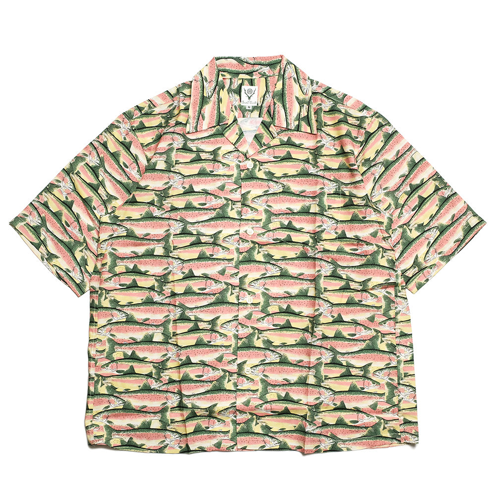 SOUTH2 WEST8 - S/S Open Collar Shirt - Trout - SX676 – Sun House