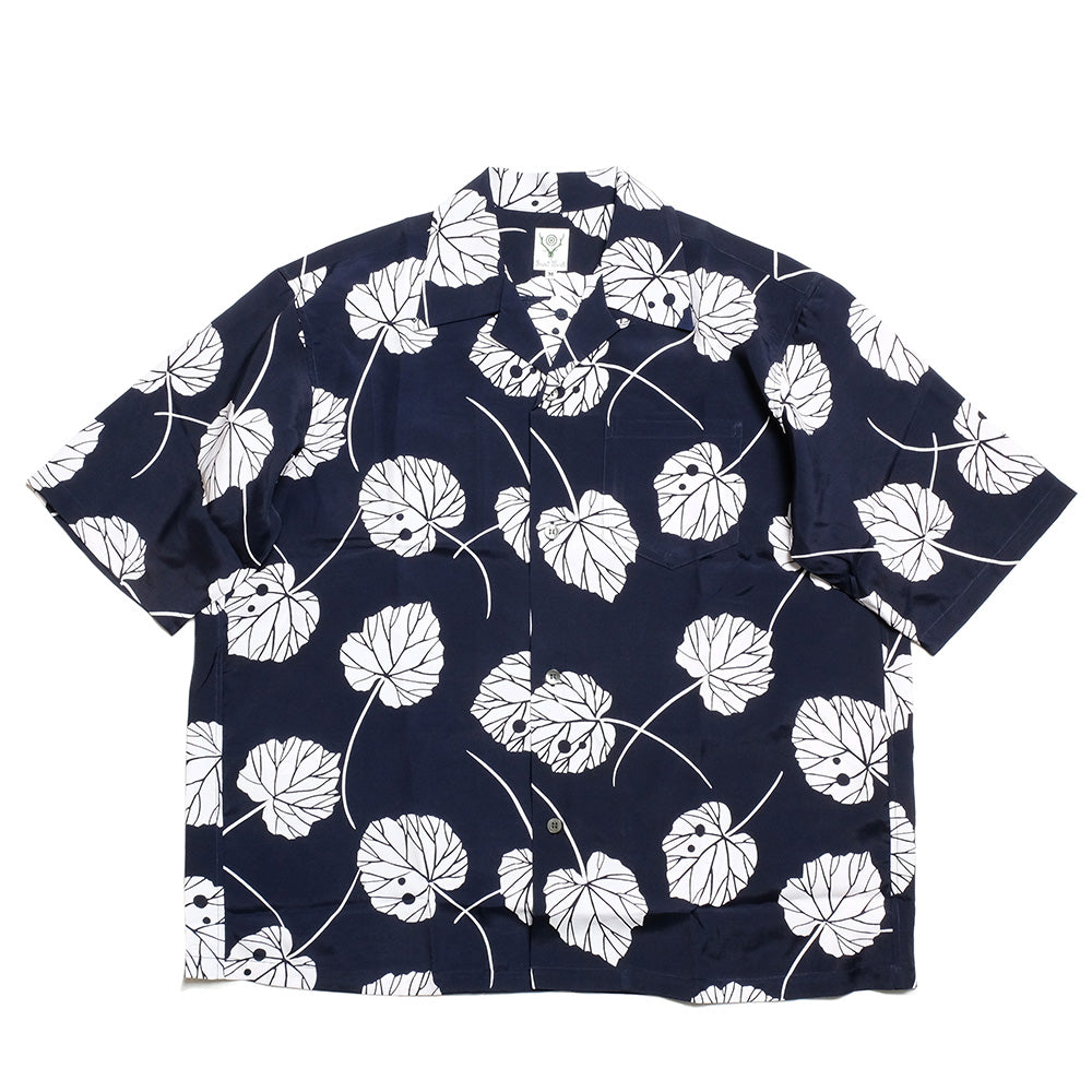 SOUTH2 WEST8 - S/S Open Collar Shirt - Leaf - SX678